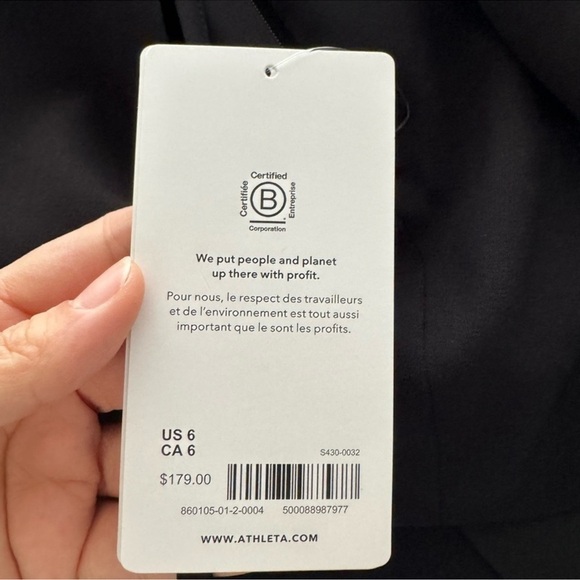 NWOT Athleta Endless Primatwill Blazer Green / Gray - Picture 10 of 13